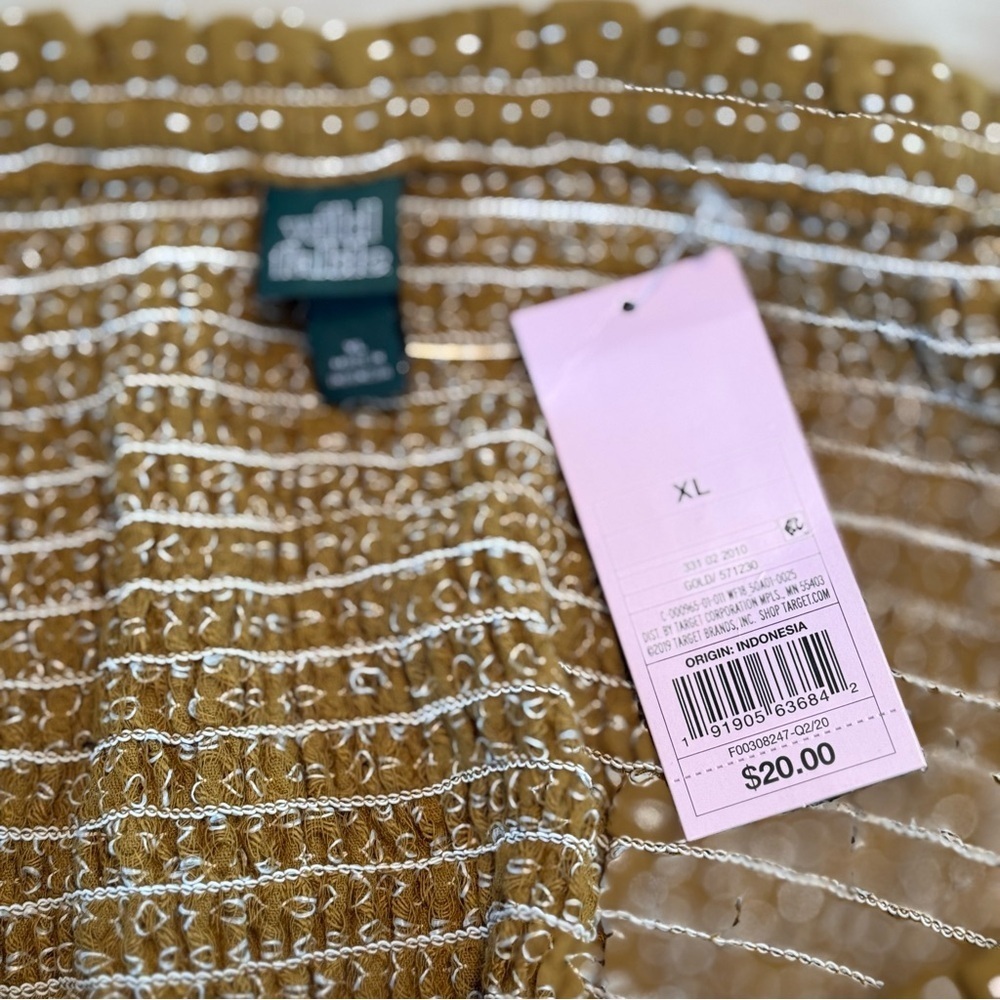 Wild Fable Size XL Cottagecore Smocked Cropped Off The Shoulder Tops Lot of 2 - Picture 5 of 12
